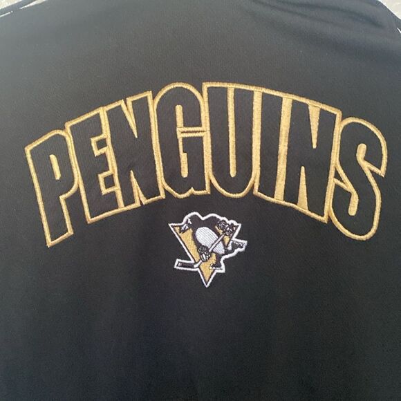 Pittsburgh Penguins NHL Hockey Black Gold Hoodie Size Large - Picture 4 of 6